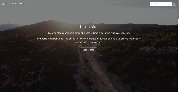 Template a scopo dimostrativo versatile