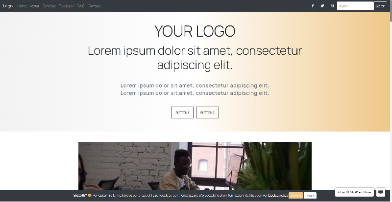 Template per aziende e privati