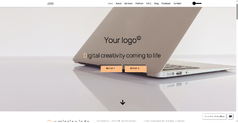 Template per aziende e privati